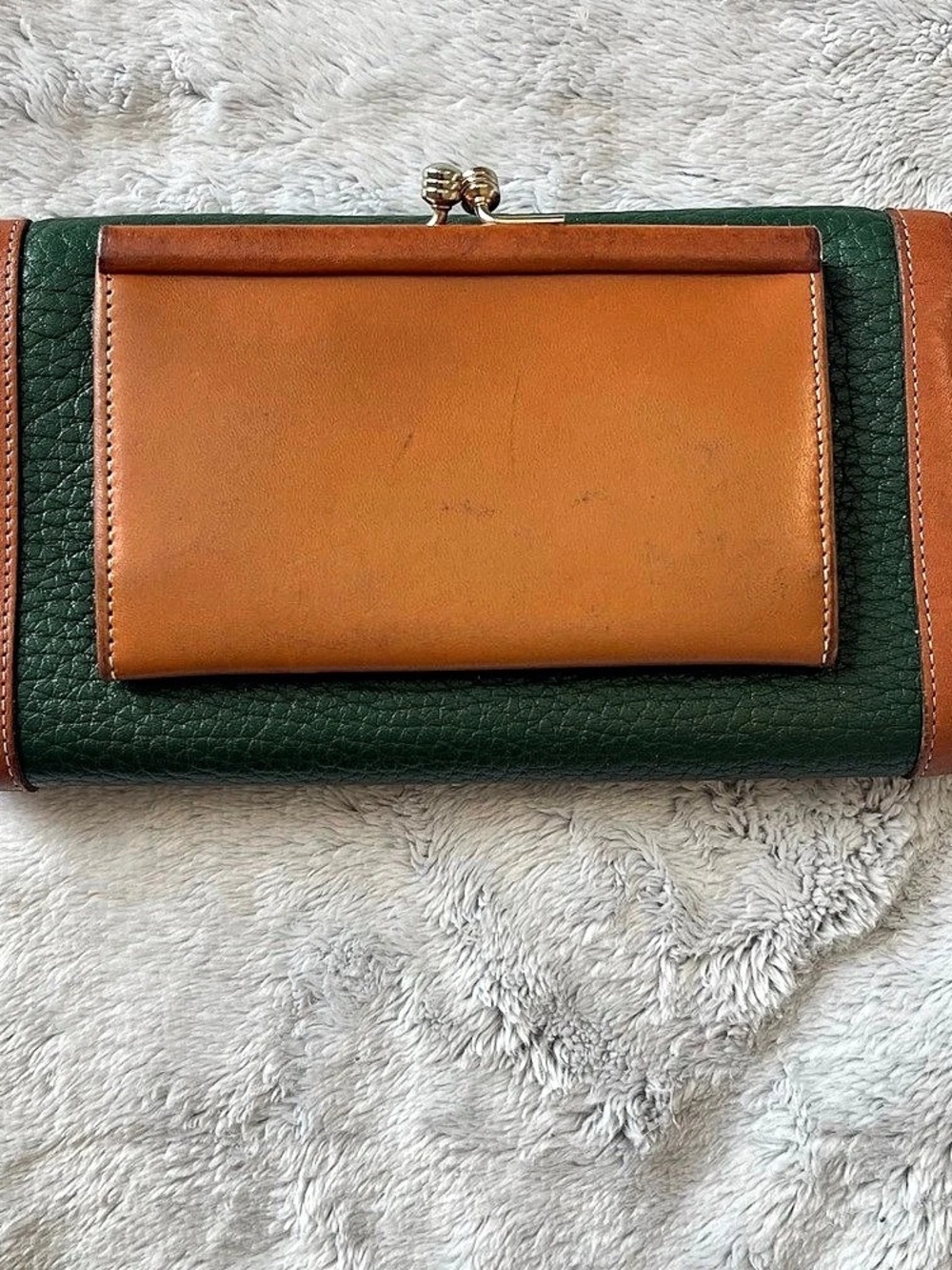 Dooney & Bourke Green & Brown Wallet - Picture 2 of 6